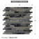 Muni 12" x 12" Random Sized Beveled Glass Linear Mosaic Wall Tile