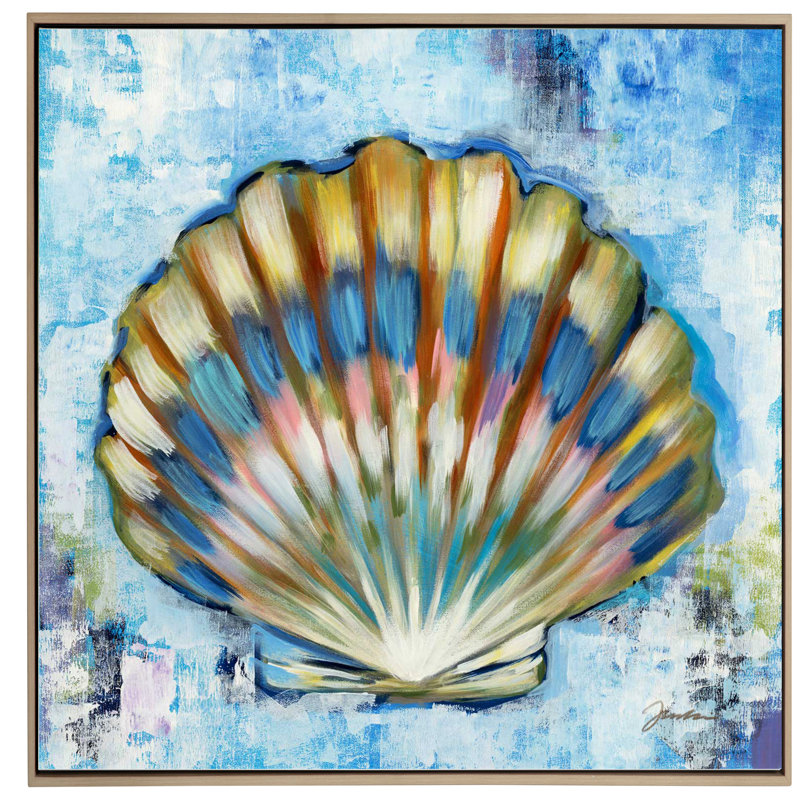 Sunshine Shells I, 15" H x 15" W, Frameless Print, No Frame