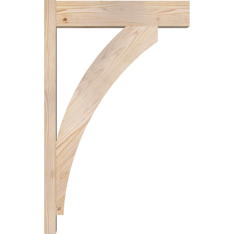Bloc de bois rustique Thorton, P 24 po x H 32 po, Cèdre rouge occidental l 7 1/2 po (lisse)