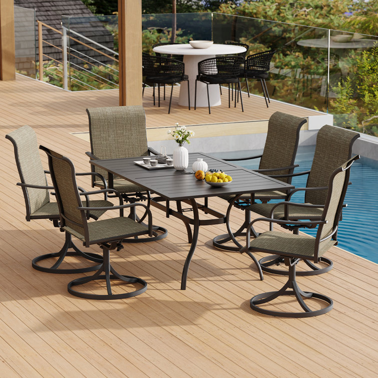 Callaghn Rectangular 6 - Person 63" Long Dining Set
