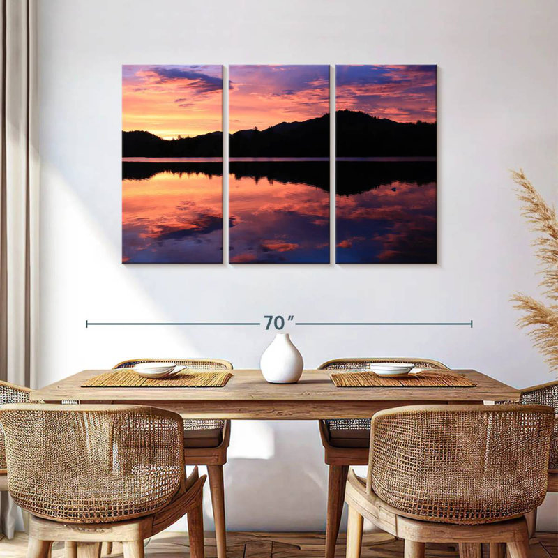 Alvord Mirror Lake Sunset Sky, H 36 po x l 57 po