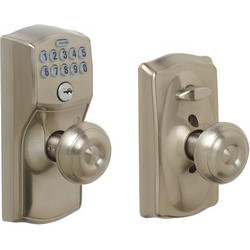 Keyless Entry Circle Knob, Satin Nickel