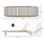 Chaise longue d'extérieur en aluminium Hargrove-385789056