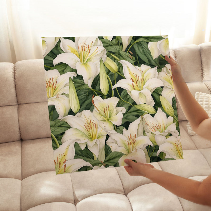 Art floral floral, H 16 po x l 16 po