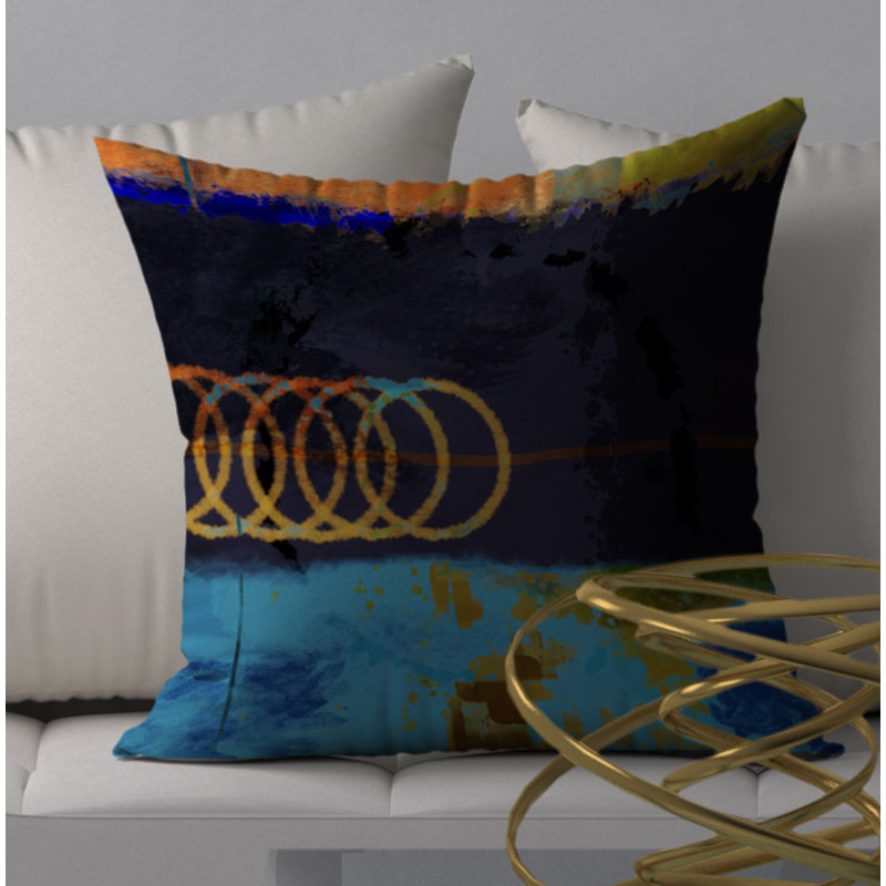  Housse de coussin carré et insert, H 18 po x l 18 po x p 5 po