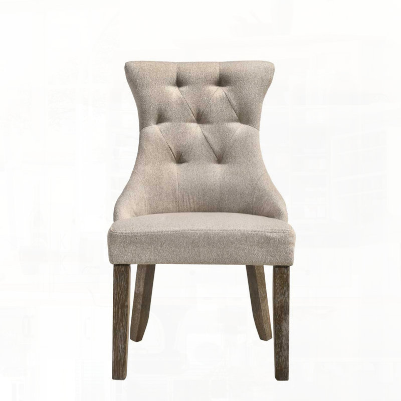 Ensemble de chaises d'appoint avec tablier rembourré et siège carré pour un soutien durable