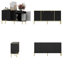 4-Door 1-Drawer Cabinet With Modern Style-1654518149