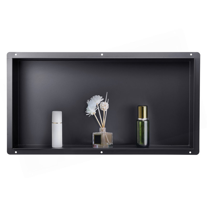 Shower Niche 13 X 25 X 4 Inch Frameless Recessed Shelf Stainless Steel
