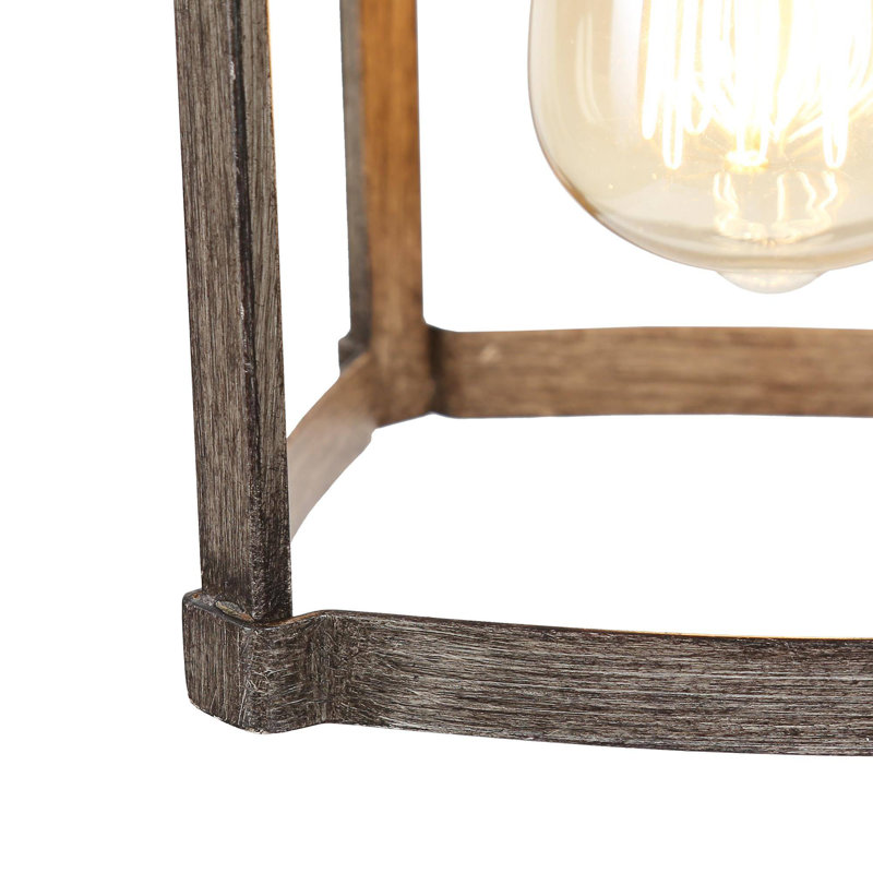1- Light Dimmable  Rectangle Pendant Light