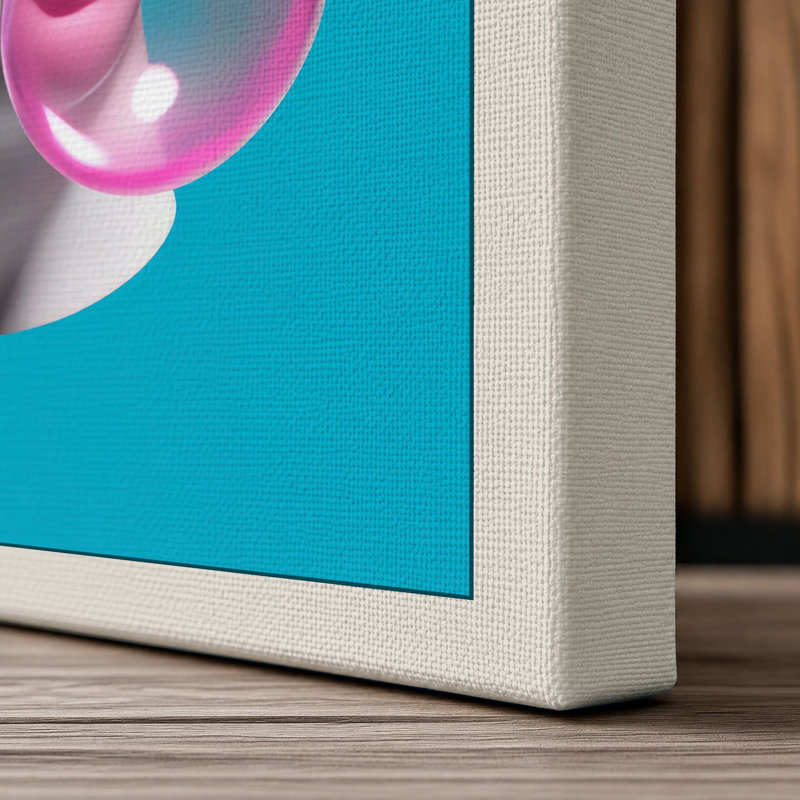 Classical Pop Pop Art - Wrapped Canvas, 36x24 - 91.4 x 61.0 cm, Cream Border