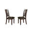 Ensemble de 2 chaises d'appoint à dossier à lattes Charlton en espresso