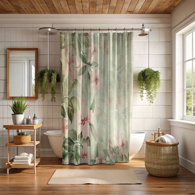 Vintage Floral Patterns - 1 Piece Standard Shower Curtain