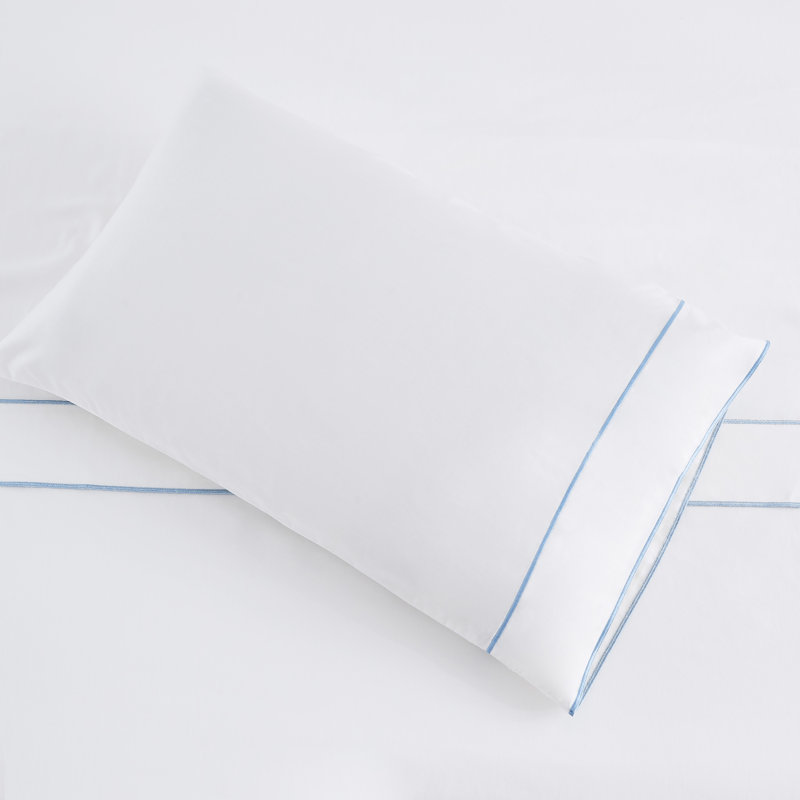 Evanston PCASE PAIR, Queen Pillowcase, Blue
