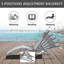 Méridiennes d'extérieur avec table d'appoint en métal-275080340
