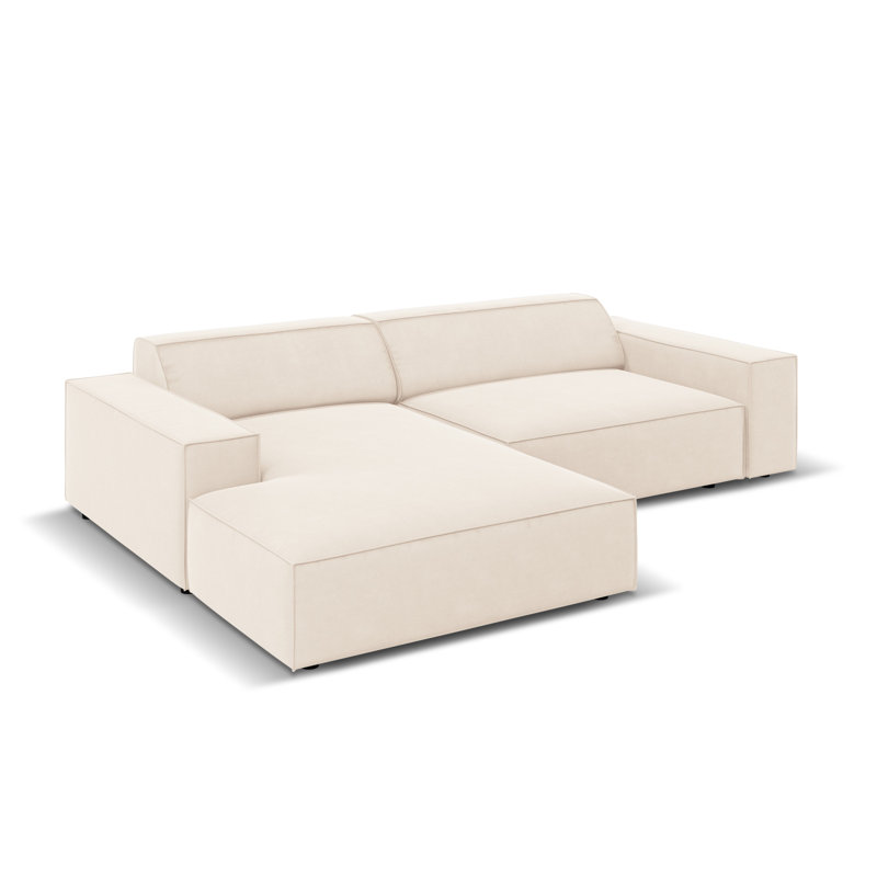 Jodie 3 Seater Corner Sofa, Left Hand Facing, Beige