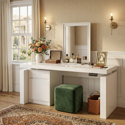 Meuble-lavabo avec hauteur réglable et rangement Ramyah