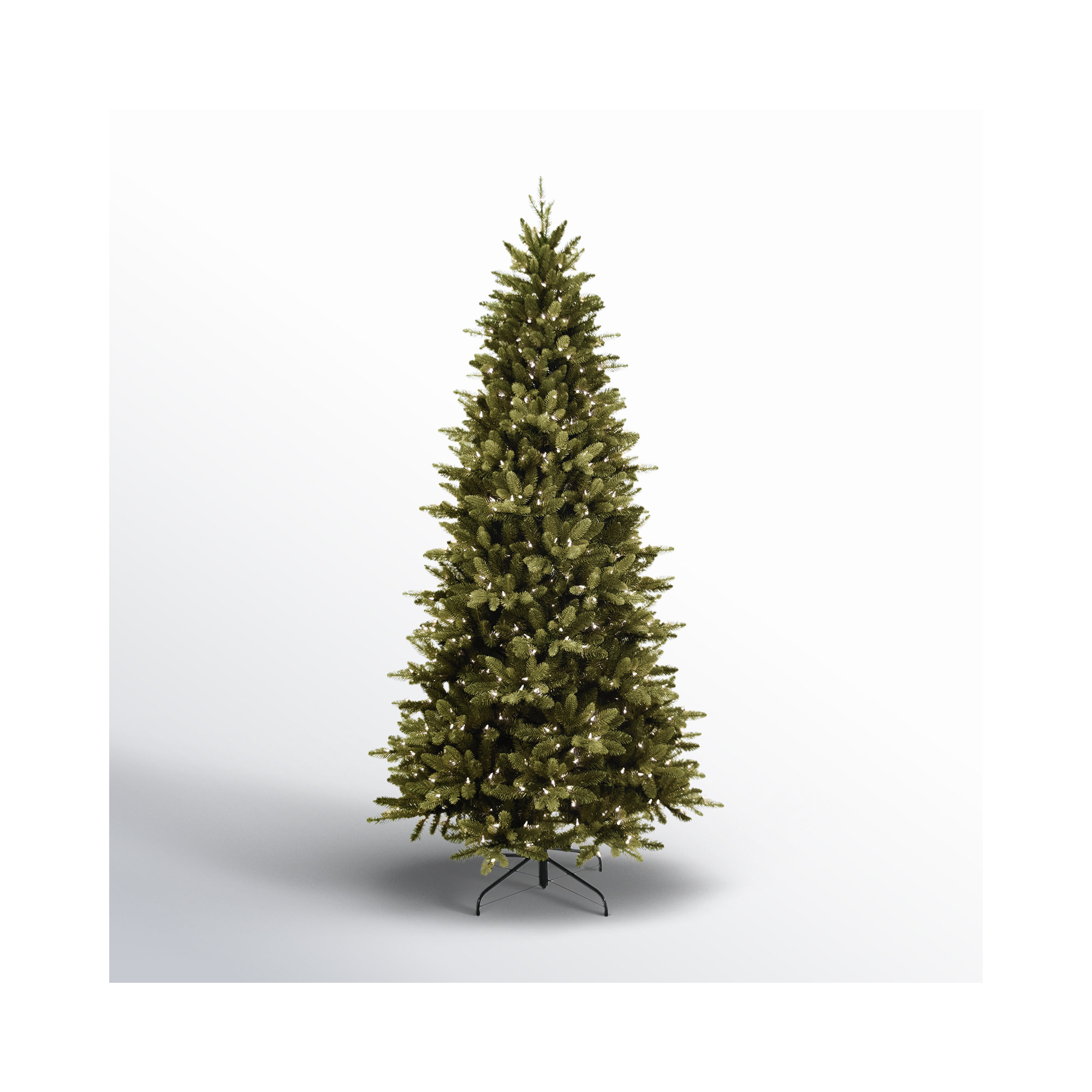 Lighted Artificial Spruce Christmas Tree, 6.5' H