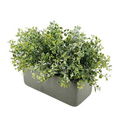 13'' Faux Eucalyptus Plant in Ceramic Vase
