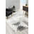 Trawick 10' Gray And Ivory Damask Shag Runner Rug-1260771323