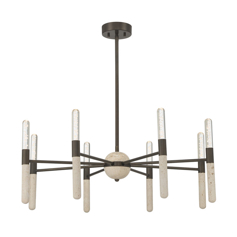 8-Light Chandelier in Mediterranean Bronze, Mediterranean Bronze