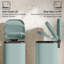 HOMCOM 30L Kitchen Bin with Lid Compact Pedal Bin Soft-Close Cream White-120768112