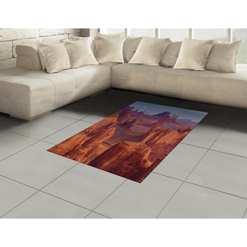 Canyon Brown Area Rug, Rectangle 4' x 5'8"