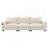 Chenille Sectional Sofa with Bluetooth Speaker,Comfy Cloud Couch Set with Drop Down Table-1670368266