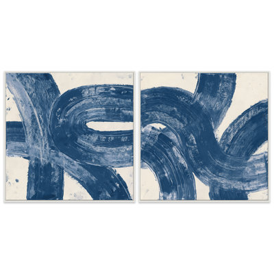 Ribbon I & II Giclee On Canvas
