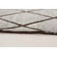 Tapis gris / brun en laine noué à la main de conception unique 6 pi x 9 pi 1 po Theodora