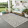 Heritage Medallion Weave Indoor Outdoor Rug, Lightweight & Portable 5x7 ft Patio Area Rug