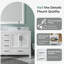 Meuble-lavabo double 60 po blanc avec plateau en marbre de culture 60 po-584737671-584737688