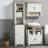 Wooden Freestanding Linen Tower With Door And Shelf Adjustability