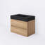 Meuble-lavabo de 30 po avec lavabo en quartz noir-1120677064