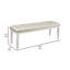 Banc rembourré en similicuir Lura