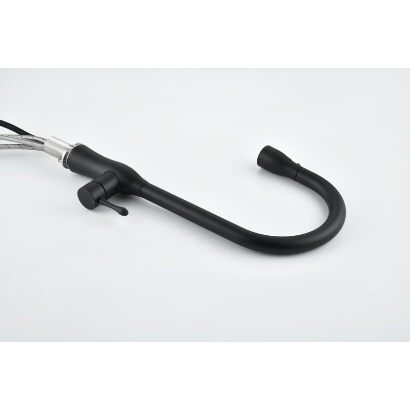 Pull-Down Single Handle Kitchen Falack, Black