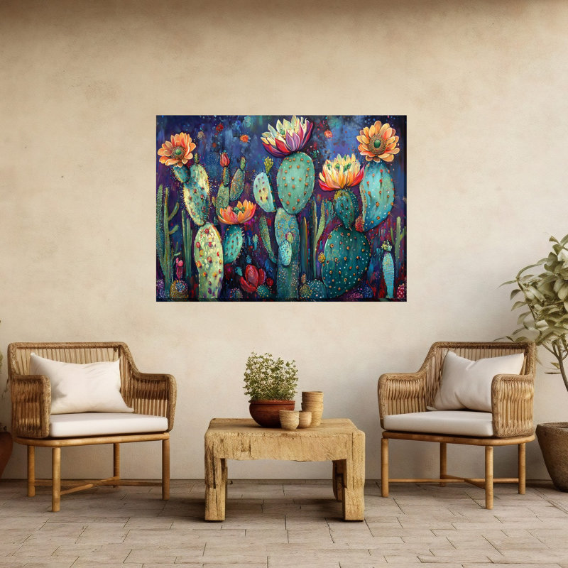 Art sur toile Curious Cactus