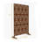 Pacifa Series 6 ft. H x 4 ft. W Leave Pattern Metal Privacy Screen With Wider Feet-99170903