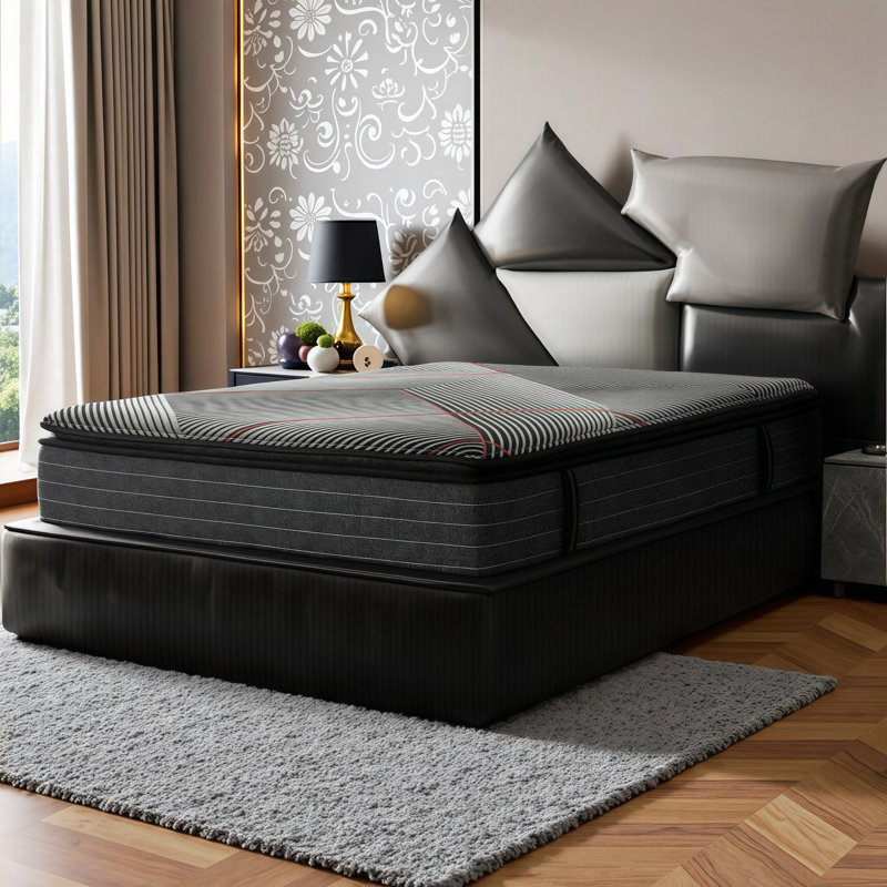 11 Inch Cooling Hybrid Mattress with Gel Memory Foam, Pocket Coils & Reinforced Edge Support - Medium Firm Feel for All Sleepers
