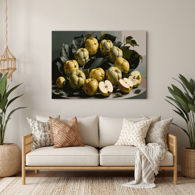 Art mural en métal «Fruit Sugar Apple», H 11 po x l 14 po