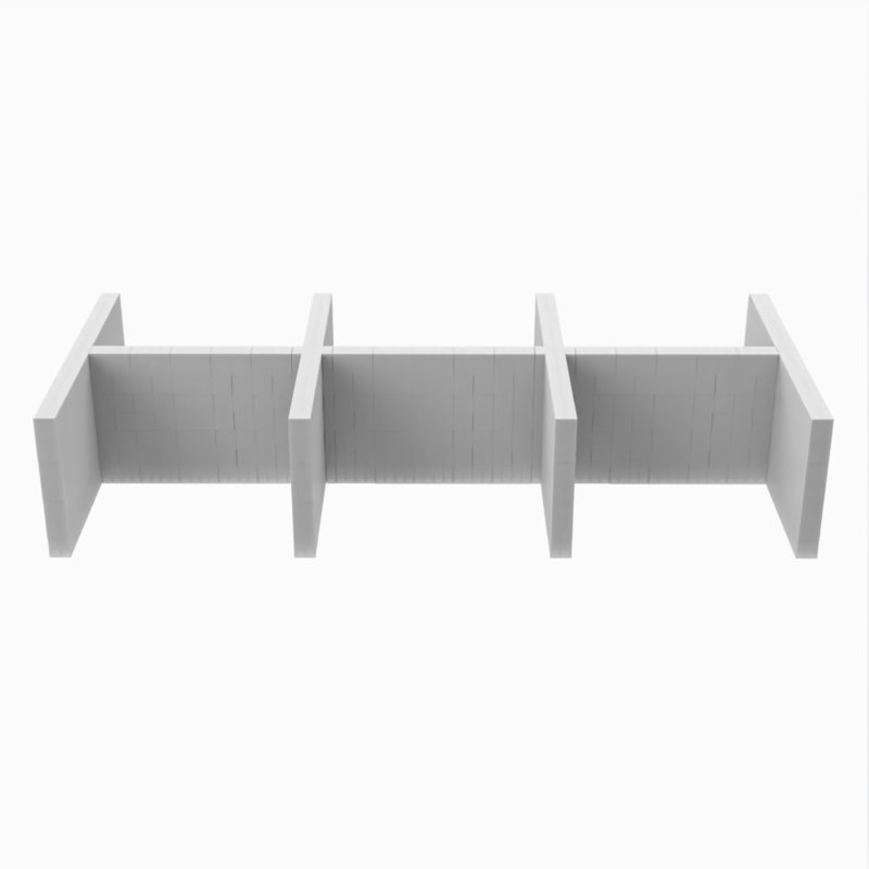 Ensemble de cabines EverBlock Space, 72", Translucide