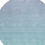 Tapis d'intérieur rond lavable ombre bleu ciel et bleu sarcelle 8 pi HomeRoots