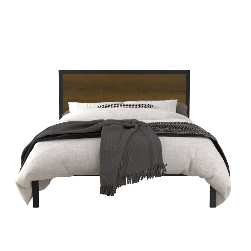 Filiberta Metal Platform Bed, King