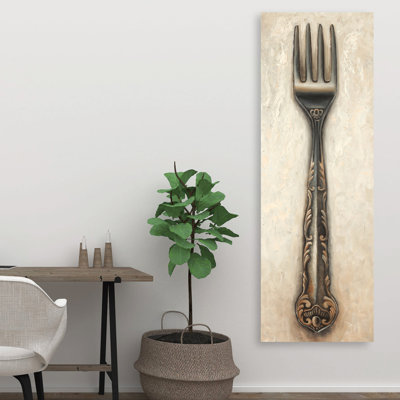 « rétro fork », reproduction de peinture à l’acrylique sur toile tendue