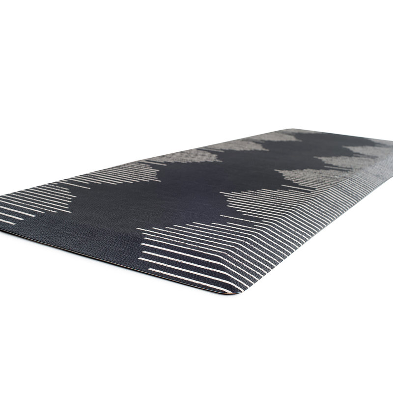 Tapis de cuisine Bohémien, Noir, Rectangle l 18 po x L 47 po