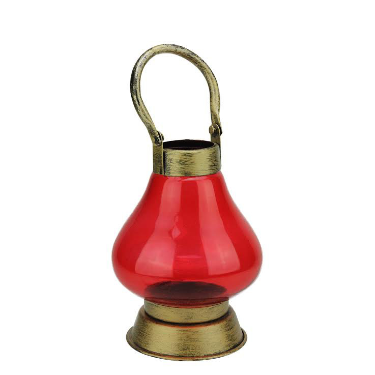 Porte-bougie 8 po, Rouge