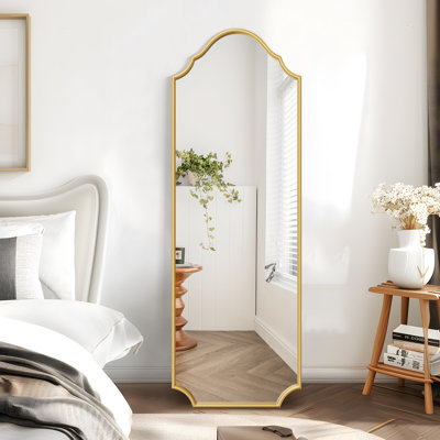 Miroir incliné en métal Lilith