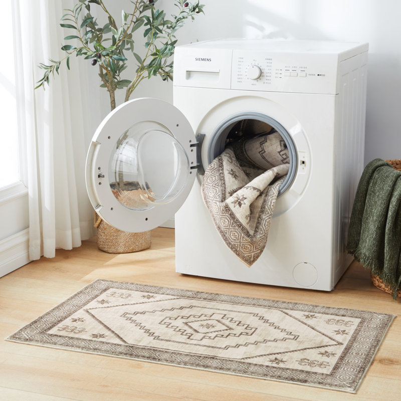 Vintage Look Area Rug, Rectangle 200 x 290 cm
