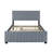 Velvet Upholstered Platform Bed with Trundle-106492949-129220312