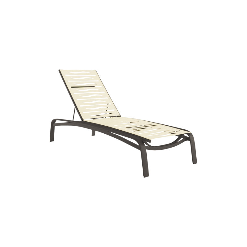 Laguna Beach EZ Span™ Outdoor Rust-Resistant Metal Chaise Lounge, Shell, Graphite
