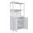 Bamboo Storage Cabinet, Separate Bathroom Cabinet With 2 Doors-1863671996